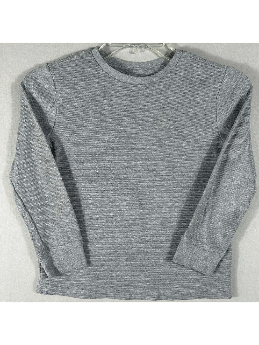 Tommy Bahama Kids Long Sleeve Waffle Knit Shirt Gray Size Medium 7-8